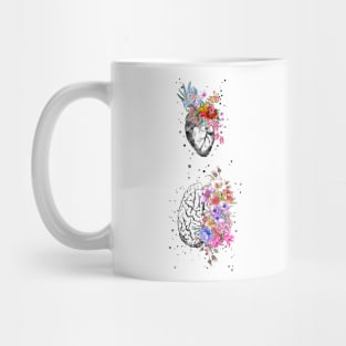 Heart and brain Mug